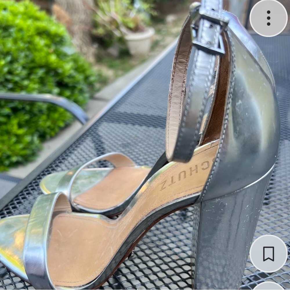 Cadey lee block metallic heel